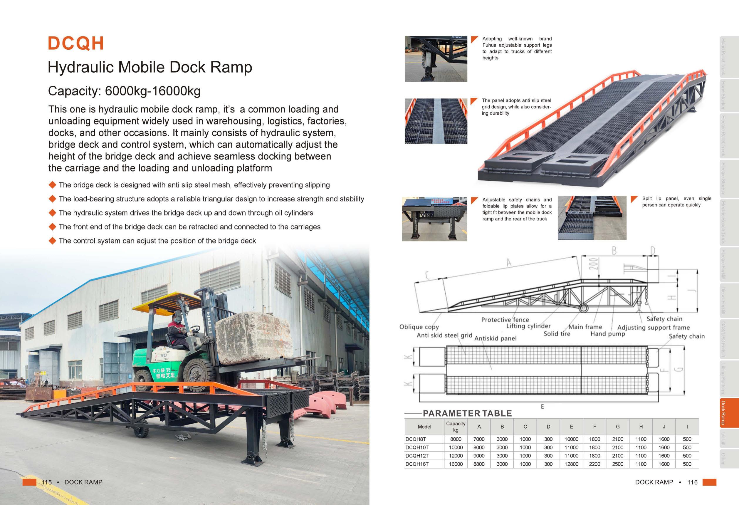 DCQ Hydraulic Dock Leveller