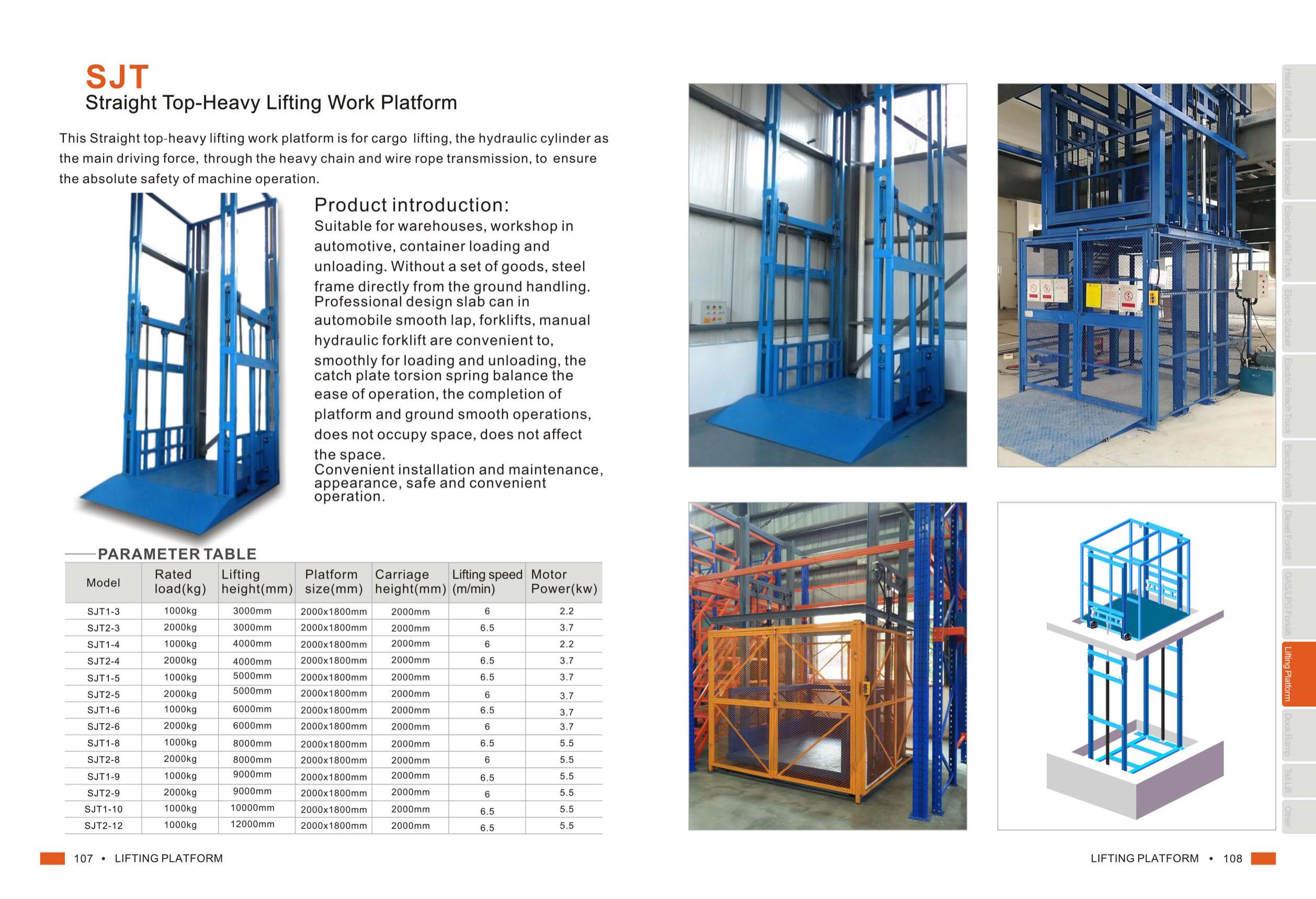 SJG Stationary Scissor Lift Table — Heavy Duty